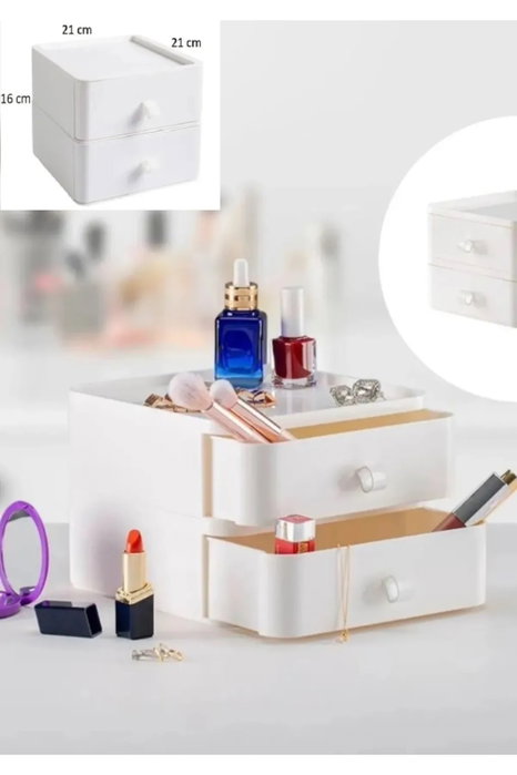 Hermia Organizador de Maquillaje Bayev - Blanco